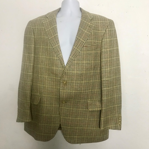 Lands' End Other - Land's End Mens Houndstooth 44R Blazer Jacket NWOT